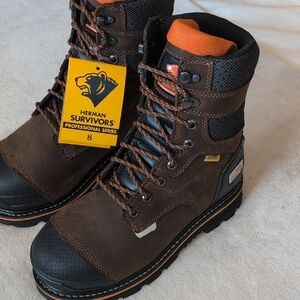 NIB Herman Survivors Dozier Steel Toe Work Boots 8